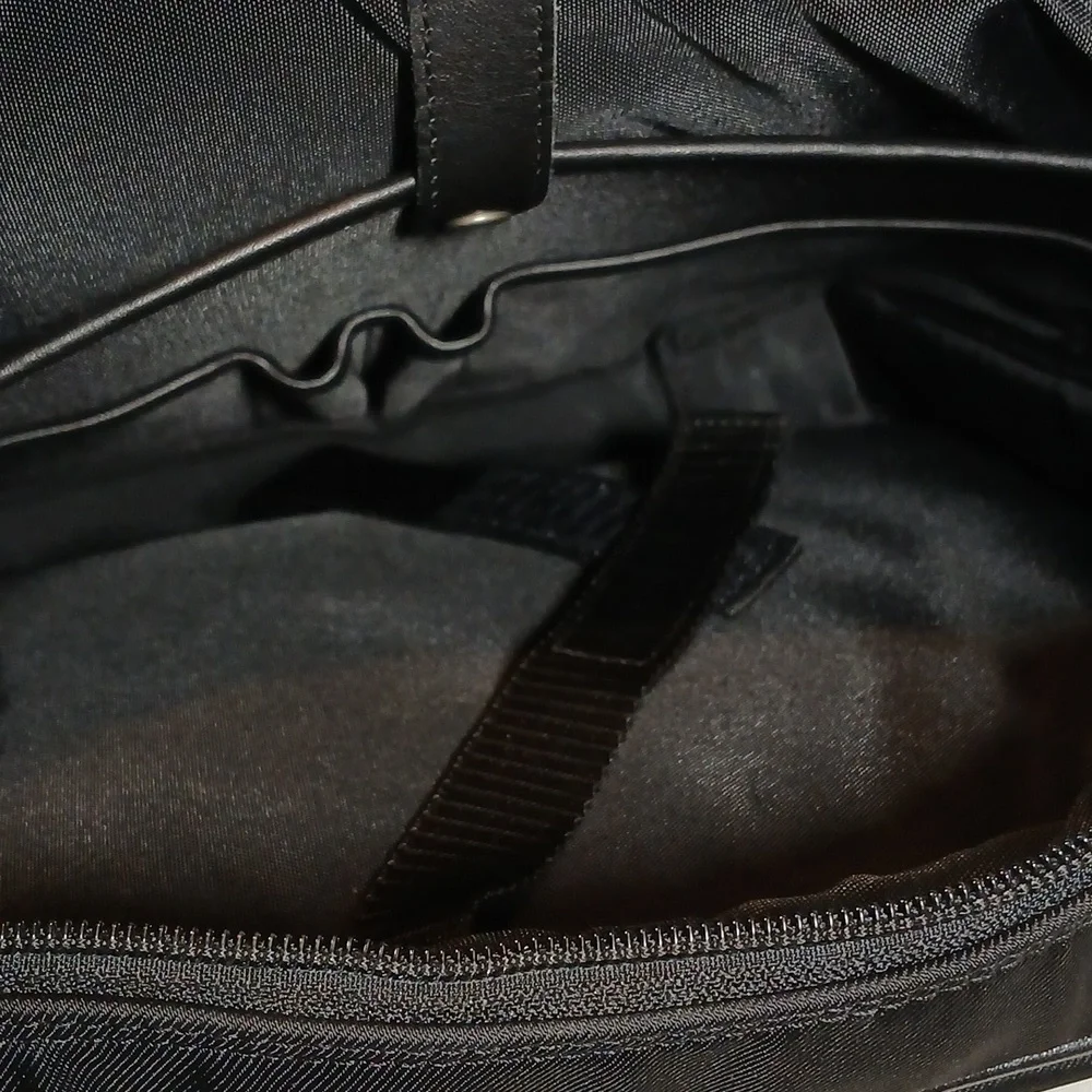 Coach Vintage Classic Leather/Nylon Black Leather Men's Bag